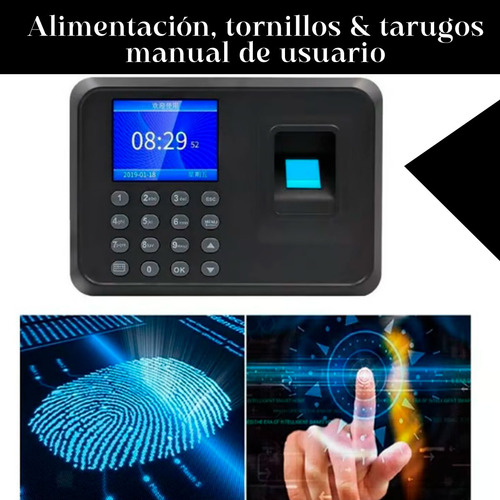 Lector Biométrico Digital Huellas Dactilares Horario Asi Usb