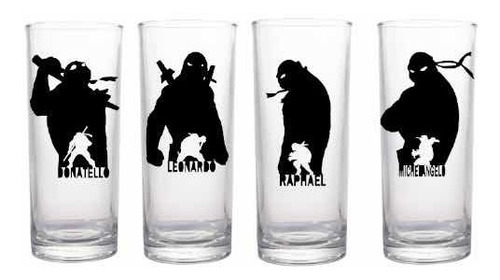 Set De Vasos Altos Tortugas Ninja