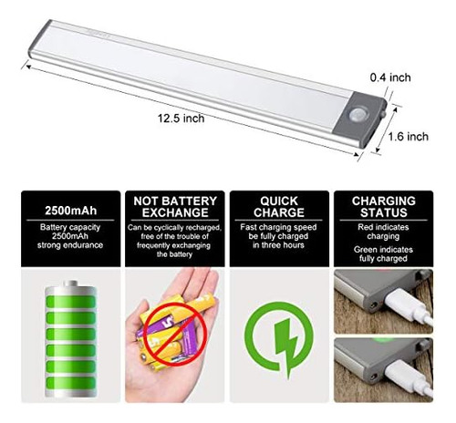 Luz Led Para Gabinete Con Sensor De Movimiento