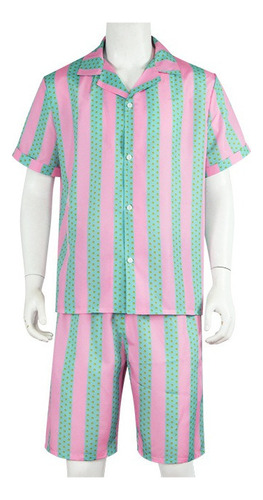 Conjunto De Camisa Y Pantalón Corto A Rayas Para Niños