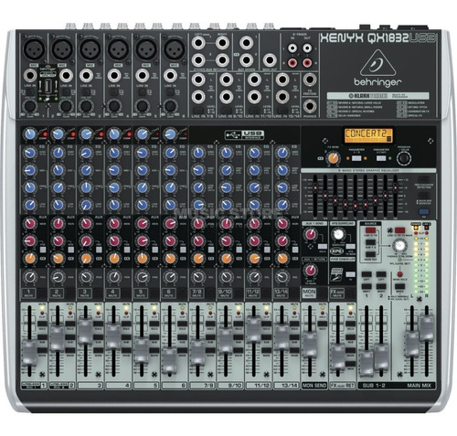 Behringer Xenyx Qx1832 Usb Consola Mixer 18 Canales Efectos