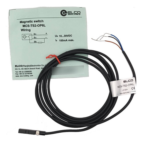 Sensor Magnetico Elco Mcs-ts2-op6l Para Piston Pnp Kit 10pz