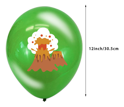 Kit Fiesta Decoración Globos Cumpleaños Dinosaurios 50pcs