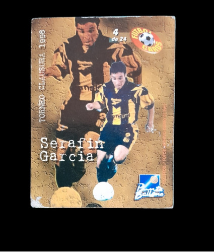 Tarjeta Coleccionable Del Gran Futbolista Serafín García 