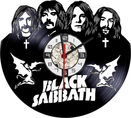 Reloj En Vinilo Lp/ Vinyl Clock Black Sabbath
