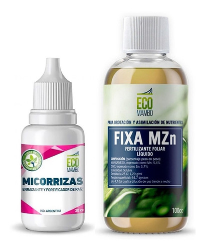 Ecomambo Micorrizas 30 Cc Con Fixamzn Fertilizante 100 Cc