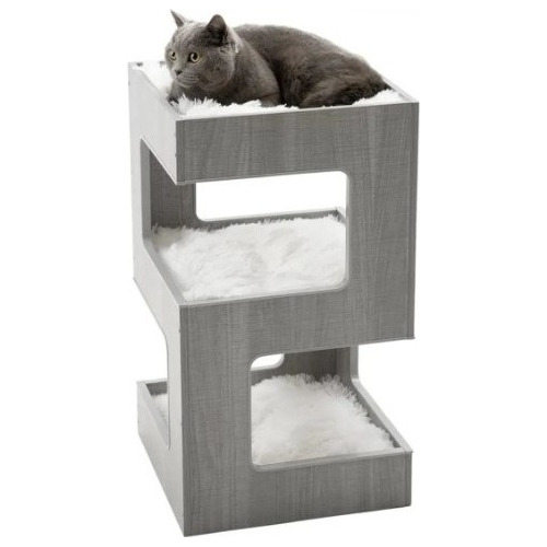 Camas Para Gatos Torre 3 Niveles Mueble De Lujo Mascota