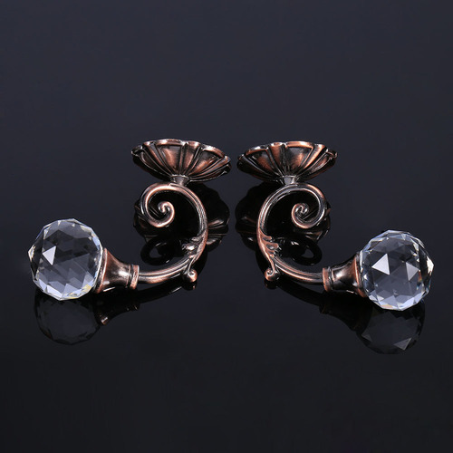 F 2 Cortinas De Metal Y Cristal Para Sujetar La Pared O La