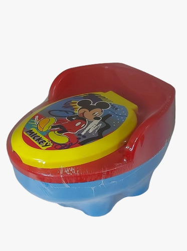 Bacinilla Pelela Mickey Juguetoys Color Celeste Y Roja