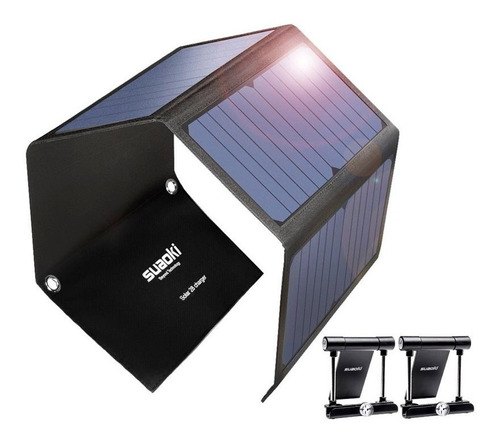 Panel Solar Suaoki - Carga Rapida 3.0 - 28w - 3 Port Usb