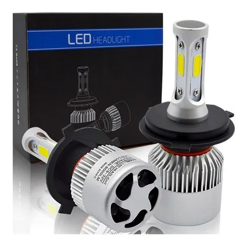 Kit Turbo Led S2 8000l - Chip Cob - H4 H7 H11