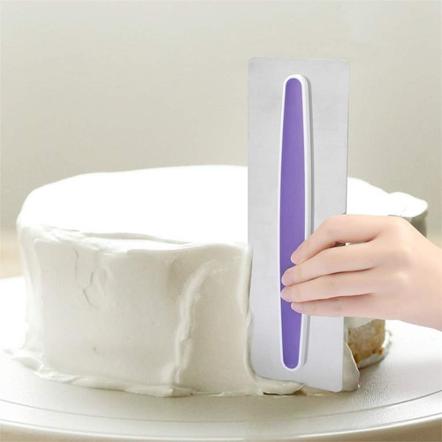 Imagen 3 de 10 de Espatula Alisador Scraper De Acero Para Tortas Repostería