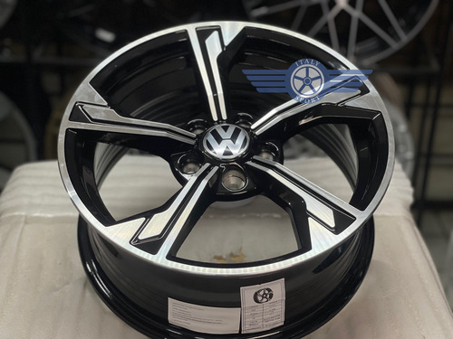 4 Rines 15 Deportivos 5-100 Jetta Ibiza Corolla Vento Golf Black Machine