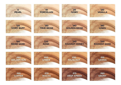 Base En Polvo Loréal Paris Infallible Tono 125 Ivory Buff