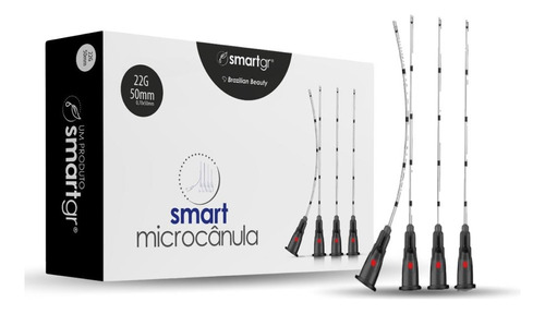 Smart Micro Cânula Sc22g/50mm Cx Com 10un Smart Gr C/ Anvisa
