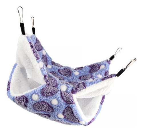 3 Hamaca Para Hámster, Ropa De Cama, Nido Corazón Púrpura