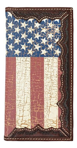 3d Bandera Americana Rodeo - Cartera Para Hombre (piel W841