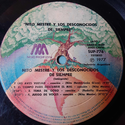 Sin Tapa Disco Nito Mestre Y Los Desconocidos De Siempre Rn0