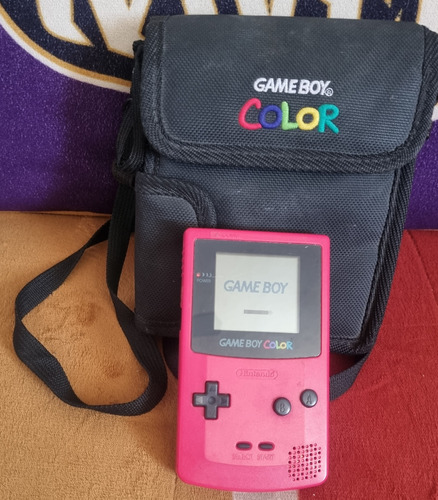 Consola Game Boy Color Rosa Estuche Original Modelo Cgb 001