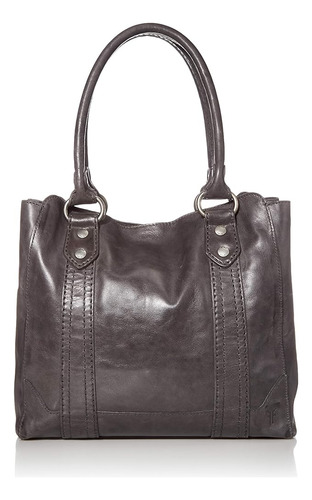 Bolso De Cuero Frye Mujer Melissa Bolso Tote, Carbono, Talla