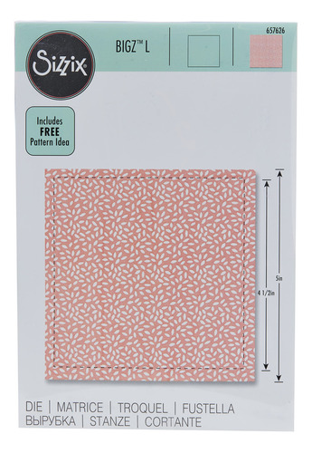 Sizzix Multi Color Bigz Die  Cuadrado Talla Unica