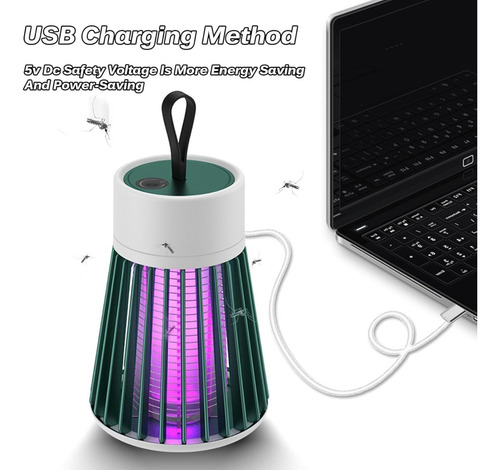 Lámpara Para Matar Mosquitos, Mosquito Zapper, Usb Rechargea