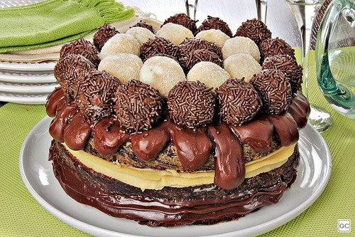 Bolo Brigadeiro Nutella Adesivo Decorativo
