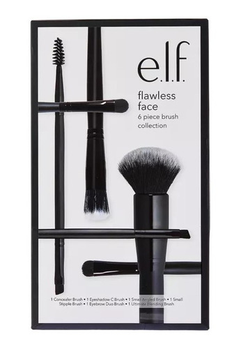 Elf Set 6 Brochas Flawless Face Brush Set 