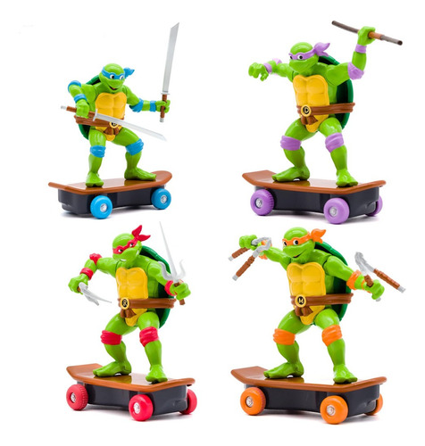 Set De 4 Figuras Tortugas Ninja Funrise Classic Edition