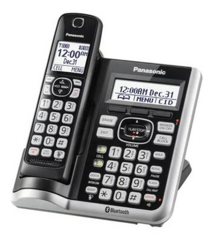 Teléfono Panasonic  KX-TGF575S inalámbrico - color plateado