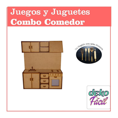 Bajo Alacena Y Cocina P/ Casa De Muñecas Articulada De 29 Cm