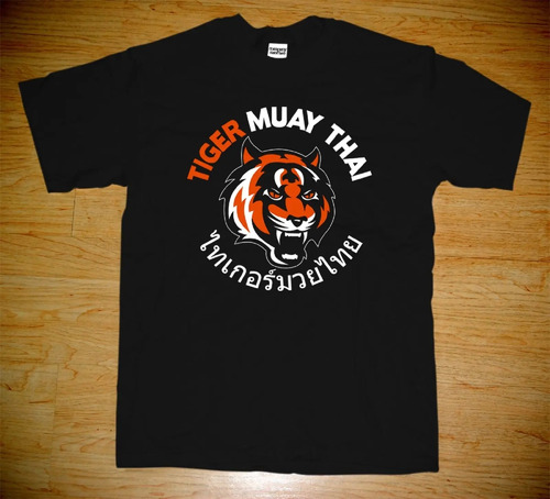 Camiseta De Algodón Para Hombre Tiger Muay Thai Kungfu Marti