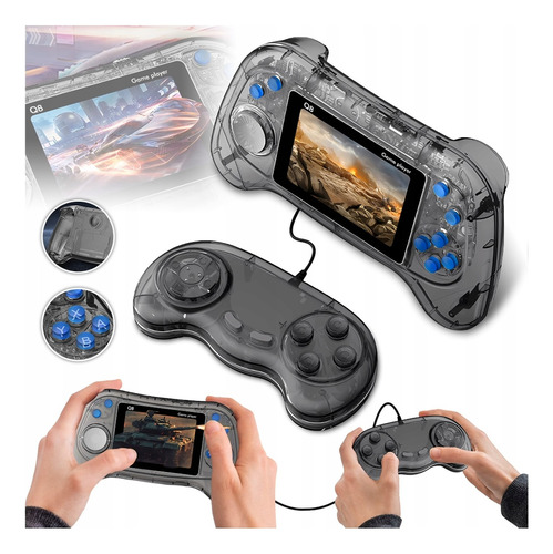 Consola Retro Portatil Q8 8bit Negro