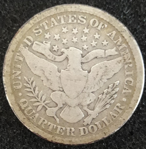 Imagem 2 de 3 de Moeda Quarter Dollar 1899 Estados Unidos