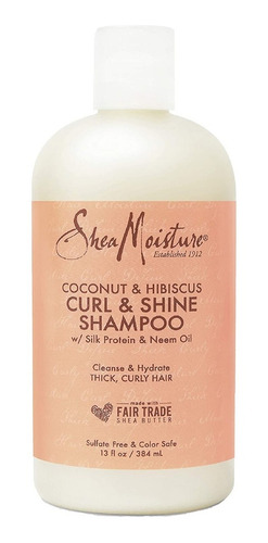 Sheamoisture Curl & Shine Shampoo De Coco E Hibisco 384ml