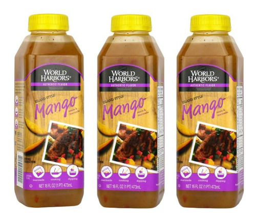 Salsa Y Adobo De Mango Isleño Baja En Calorías 355 Ml