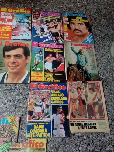 Revistas El Grafico Lote De 11 Futbol Y Deporte Antiguo Leer (Usado)