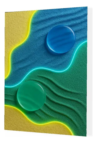 Cuadro Mural Moderno Diseño Abstracto Con Textura Y Luces Full Hd