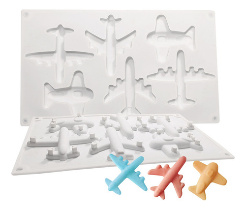 Molde De Silicona Para Hornear En Forma De Avión F, Decoraci