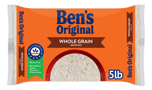 Ben's Original Arroz Integral De Grano Entero, 5 Libras (el