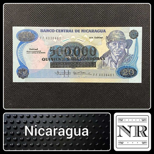 Imagen 1 de 4 de Nicaragua - 20 | 500000 Cordobas - Año 1990 - P #163
