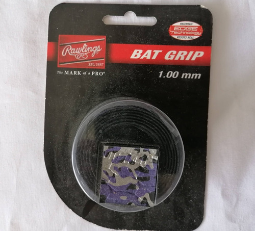 Bat Grip Negro Cinta Grip Rawlings Bat Aluminio Plata