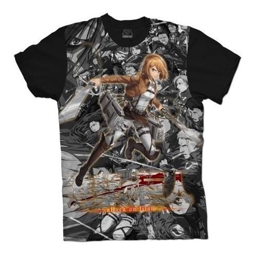 Camiseta De Shingeki No Kyojin Anime