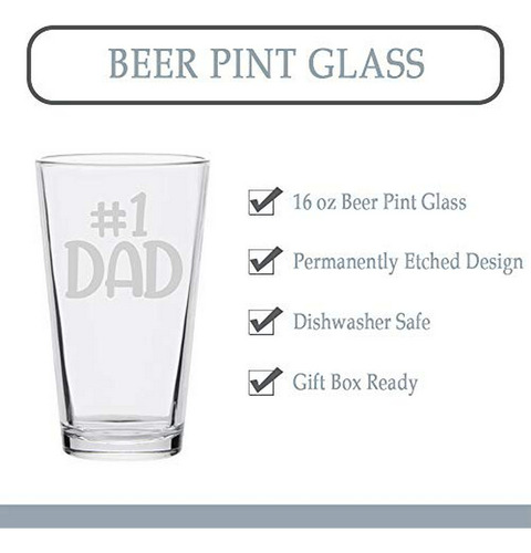 Vaso De Cerveza No 1 Dad Para Regalo Divertido