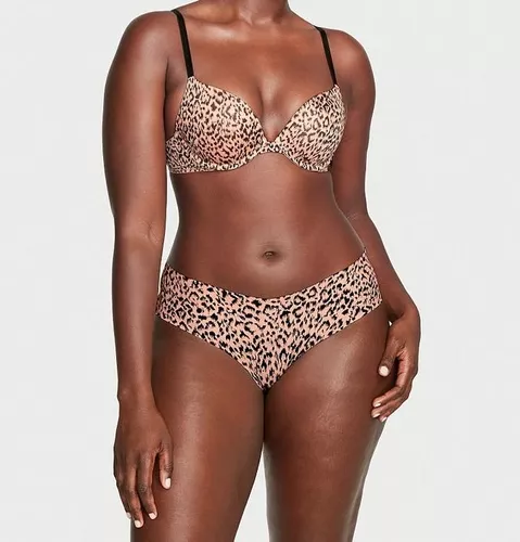 Calcinha Victorias Secret Sem Costura Cheeky Panty Leopard
