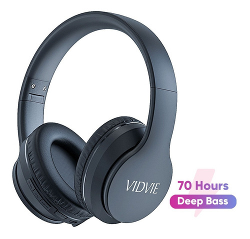 Imagen 2 de 4 de Audifonos Bluetooth Inalámbrico Vidvie Bbh2109 Negro Bass