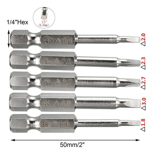 Juego De Puntas De Destornillador S2 15 Piezas Ta1.8 Ta2.0 T