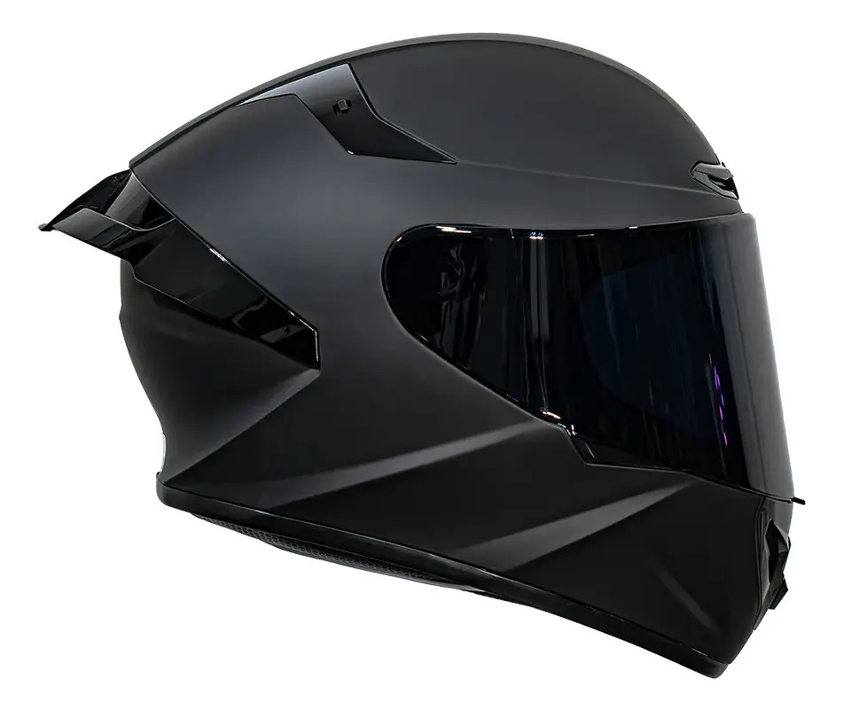 Casco Immortale Kalium Negro Mate Dot Cerrado De Moto Tamaño Del Casco Xl