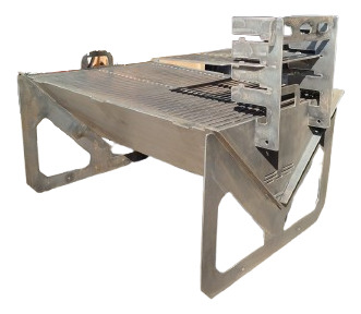 Asador Portatil Desarmable Grande (44cmx76cm) Negro