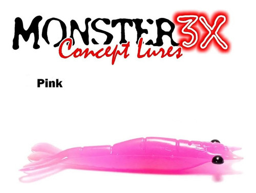 Isca Artificial Soft Monster 3x Ultra Soft (7,5 Cm) 3 Pçs Cor Cor - Pink